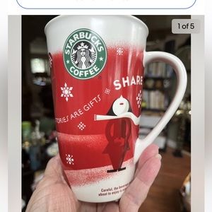 Starbucks 2010 Stories Are Gifts # Share.  Bone China Large Christmas Mug.